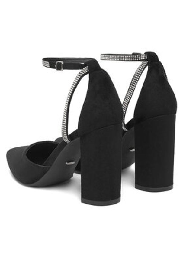 DeeZee Czółenka KL-HT4587-21 Czarny. Kolor: czarny. Materiał: materiał