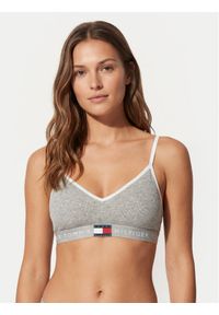 TOMMY HILFIGER - Tommy Hilfiger Biustonosz top UW0UW06272 Szary jasny. Kolor: szary. Materiał: bawełna #1