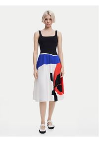 Desigual Sukienka codzienna Ondas 25SWVK41 Kolorowy Regular Fit. Okazja: na co dzień. Materiał: bawełna. Wzór: kolorowy. Typ sukienki: proste. Styl: casual #1