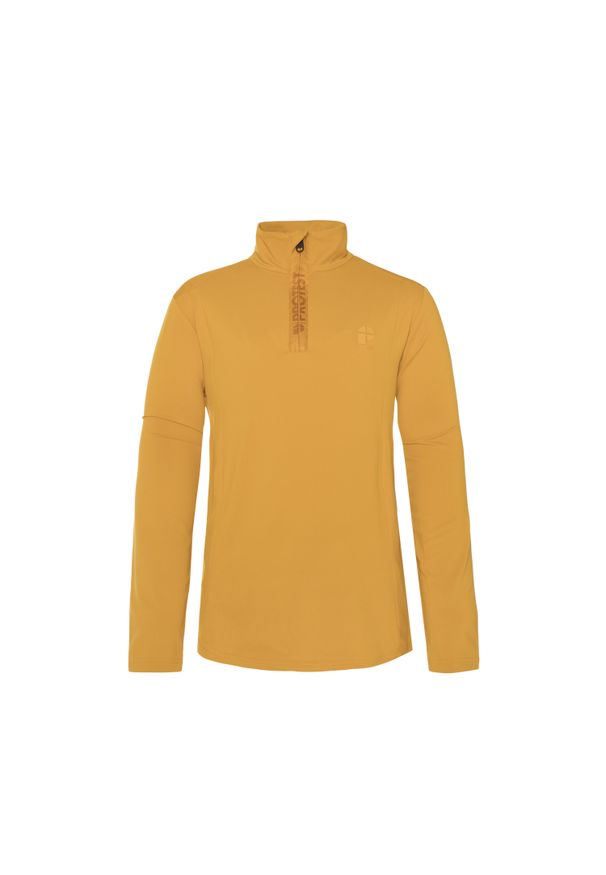 Sweter dziecięcy 1/4 z zamkiem błyskawicznym Protest Willowy. Kolor: żółty. Sezon: zima. Sport: narciarstwo