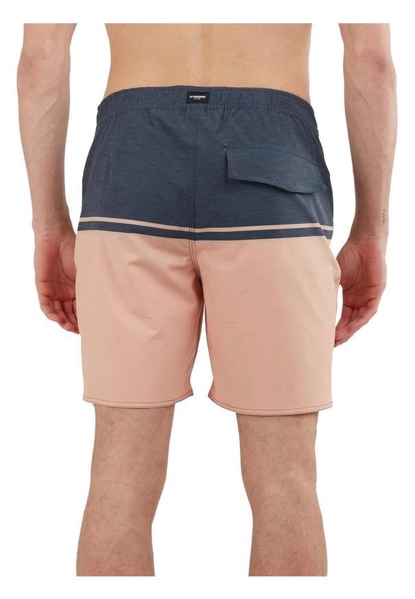 FUNDANGO - Szorty plażowe męskie Morris Boardshort. Okazja: na plażę. Kolor: wielokolorowy, różowy, niebieski