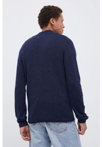 !SOLID - Solid - Sweter wełniany. Okazja: na co dzień. Kolor: niebieski. Materiał: wełna. Styl: casual #2