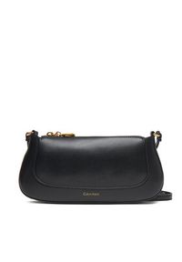 Calvin Klein Torebka Hardware Zip Crossbody LV04F1046G Czarny. Kolor: czarny. Materiał: skórzane #5