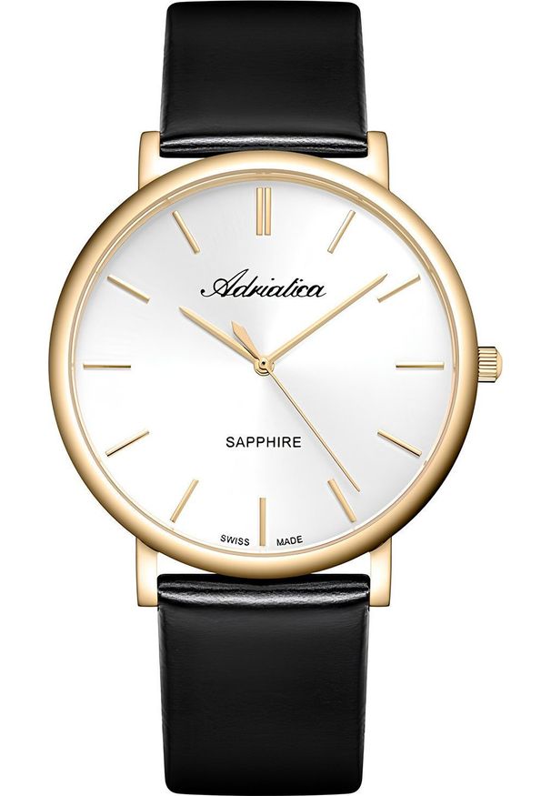 Zegarek Adriatica Zegarek męski Adriatica A8338.1213Q czarny. Kolor: czarny