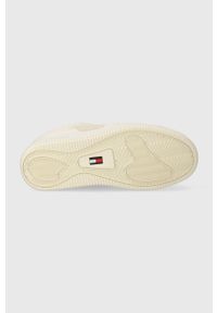 Tommy Jeans sneakersy TJW RETRO BASKET WARM kolor biały EN0EN02441. Nosek buta: okrągły. Kolor: biały. Materiał: guma #2