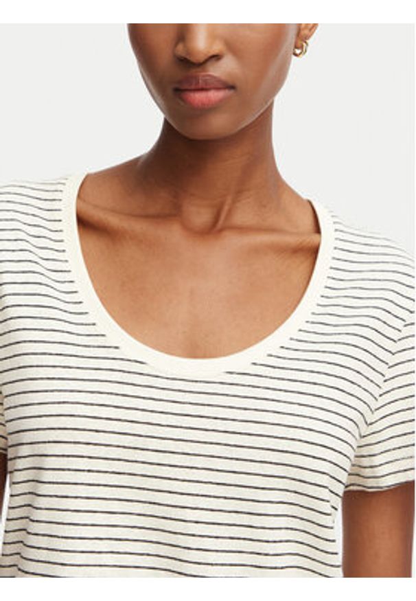 TOMMY HILFIGER - Tommy Hilfiger T-Shirt WW0WW48705 Biały Regular Fit. Kolor: biały. Materiał: bawełna