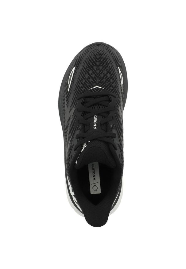 HOKA - Buty do biegania damskie Hoka One One Bwht Clifton 9. Zapięcie: sznurówki. Kolor: czarny. Materiał: guma. Szerokość cholewki: normalna