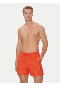 TOMMY HILFIGER - Tommy Hilfiger Szorty kąpielowe UM0UM03258 Pomarańczowy Regular Fit. Kolor: pomarańczowy. Materiał: syntetyk #2