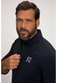 JAY-PI - Męska Trykotowa kolarska bluza Odzież rowerowa stójka długi rękaw. Typ kołnierza: kołnierzyk stójkowy. Kolekcja: plus size. Kolor: czarny. Materiał: elastan, poliester, materiał. Długość rękawa: długi rękaw. Długość: długie. Sport: kolarstwo