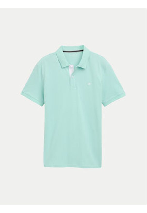 Tom Tailor Polo 1031006 Zielony Regular Fit. Typ kołnierza: polo. Kolor: zielony. Materiał: bawełna