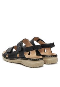 Rieker Sandały 60462-00 Czarny. Kolor: czarny. Materiał: skóra, syntetyk #6