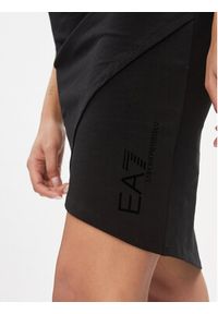 EA7 Emporio Armani Sukienka codzienna 3DTA62 TJ01Z 1200 Czarny Slim Fit. Okazja: na co dzień. Kolor: czarny. Materiał: bawełna. Typ sukienki: proste. Styl: casual