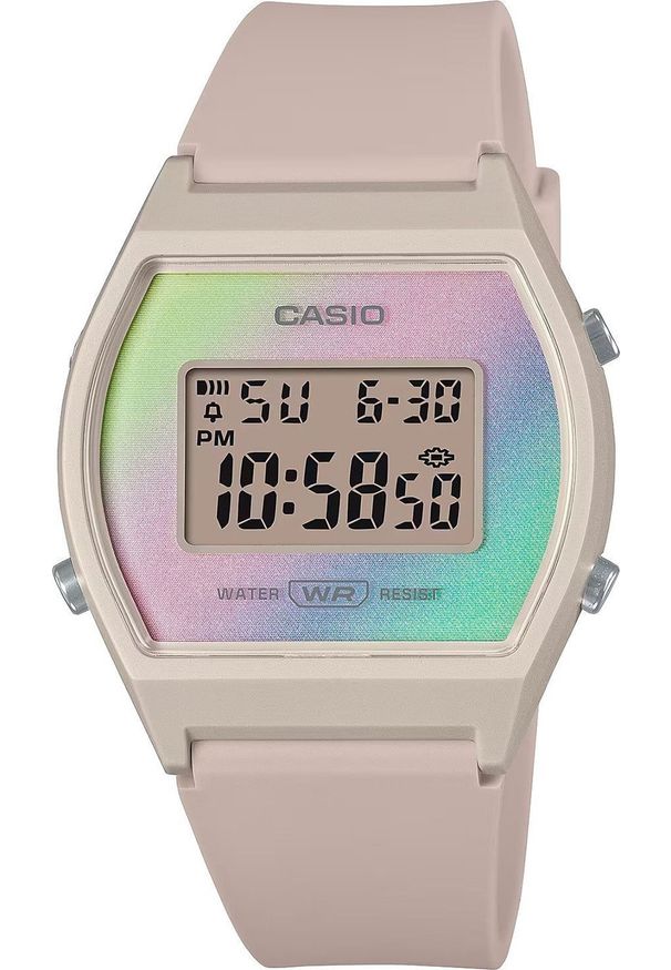 Zegarek Casio Zegarek damski Casio LW-205H-4AEF beżowy. Kolor: beżowy