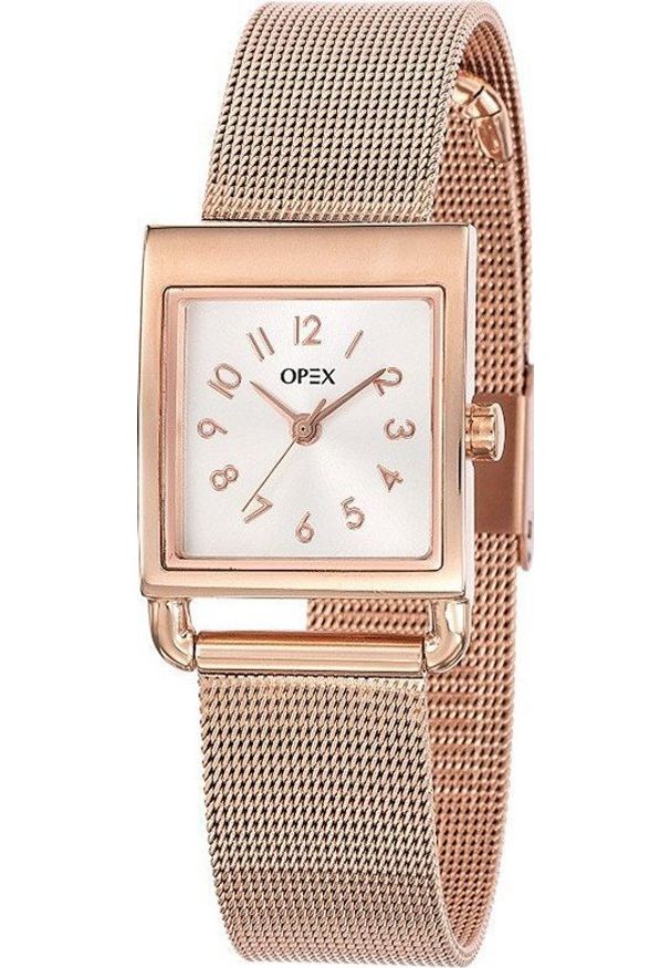 Zegarek Opex Zegarek damski Opex X4096MA1 różowe złoto. Kolor: złoty, wielokolorowy, różowy