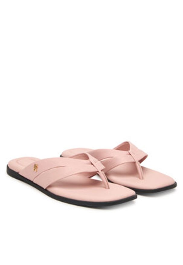 TOMMY HILFIGER - Tommy Hilfiger Japonki FW0FW09216 Różowy. Kolor: różowy. Materiał: skóra