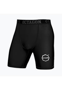 OCTAGON - Spodenki kompresyjne męskie Octagon Logo. Kolor: czarny