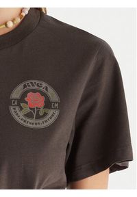 RVCA T-Shirt EVJZT00166 Czarny Regular Fit. Kolor: czarny. Materiał: bawełna #4