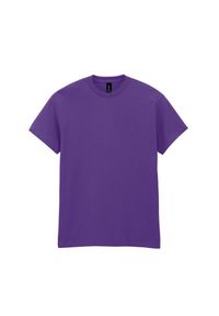 GILDAN - Ciężka Bawełniana Koszulka Unisex Dla Dorosłych. Kolor: fioletowy. Materiał: bawełna