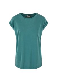 Damska modalna koszulka z długimi ramionami Urban Classics. Kolor: zielony. Długość: długie #1