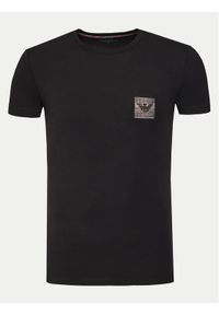 Emporio Armani Underwear T-Shirt EM000375 AF10798 UC001 Czarny Slim Fit. Kolor: czarny. Materiał: bawełna