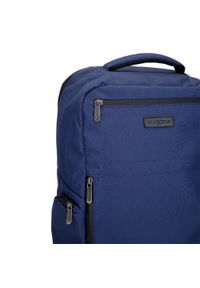 Wittchen - Męski plecak na laptopa 15,6” z boczną kieszenią. Kolor: niebieski. Materiał: poliester. Styl: casual, klasyczny #3