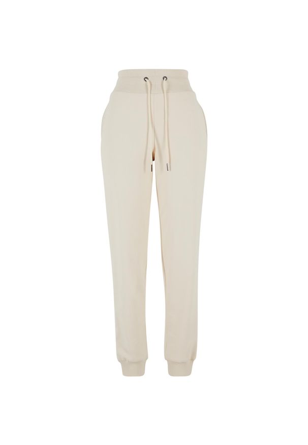 Damskie spodnie dresowe Urban Classics Cozy. Kolor: biały. Materiał: dresówka. Długość: długie. Sport: bieganie