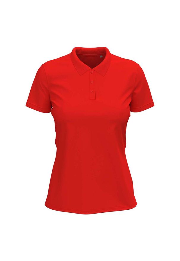 Stedman - Damska Koszulka Polo Ze Stretchem. Typ kołnierza: polo. Kolor: czerwony