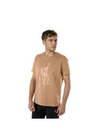 Aulp - Koszulka męska AULP TICCO bawełniana z recyklingu klasyczna komfortowa. Okazja: na co dzień. Typ kołnierza: polo. Kolor: brązowy. Materiał: bawełna. Styl: klasyczny #1