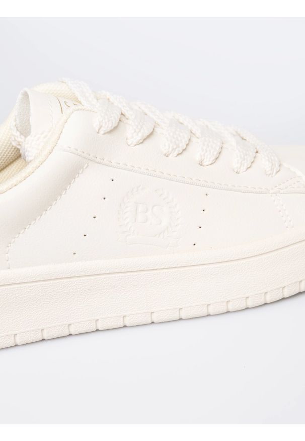 Big-Star - Sneakersy damskie ze skóry ekologicznej beżowe NN274578 801. Okazja: na co dzień. Kolor: beżowy. Materiał: skóra ekologiczna