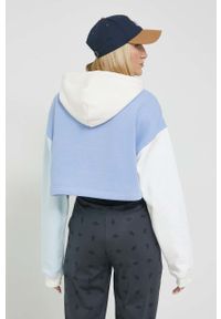 Tommy Jeans bluza damska kolor niebieski z kapturem wzorzysta. Typ kołnierza: kaptur. Kolor: niebieski. Materiał: bawełna #3
