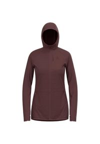 Bluza damska z kapturem Odlo Ascent Mid Layer Hoody Full Zip. Typ kołnierza: kaptur. Kolor: czerwony