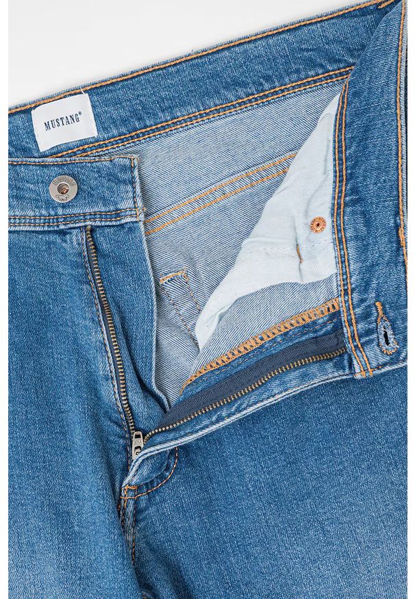 Męskie Spodnie Jeansowe Mustang Style Washington Straight Denim Blue 1016814 5000 582