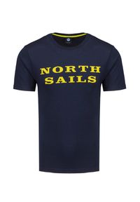North Sails - T-shirt NORTH SAILS S/S T-SHIRT W/GRAPHIC. Materiał: materiał, skóra, bawełna. Wzór: nadruk