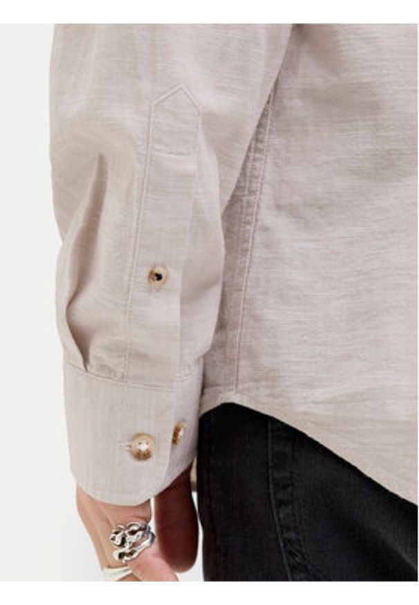 Jack & Jones Koszula Summer 12269319 Beżowy Comfort Fit. Kolor: beżowy. Materiał: bawełna