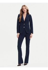 Rinascimento Spodnie materiałowe CFC0125318003 Granatowy Flare Fit. Kolor: niebieski. Materiał: syntetyk #6