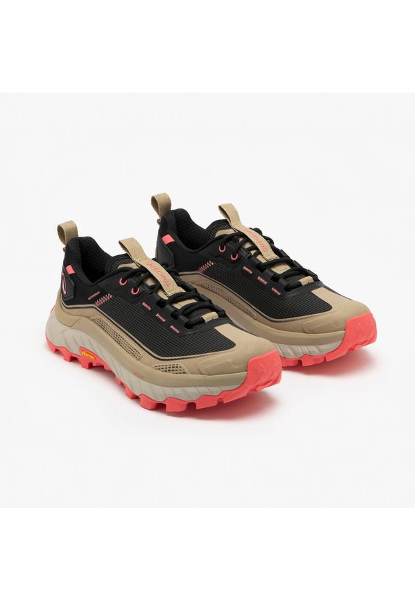 quechua - Buty turystyczne damskie Quechua MH900 wodoodporne. Kolor: beżowy, wielokolorowy, różowy. Materiał: kauczuk. Styl: sportowy