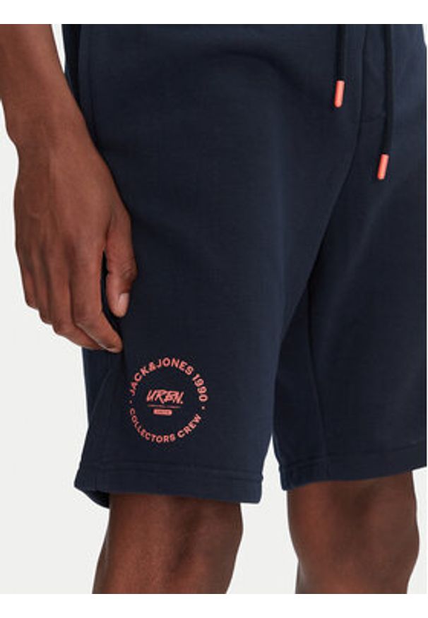 Jack & Jones - Jack&Jones Szorty sportowe Gordon 12268446 Granatowy Regular Fit. Kolor: niebieski. Materiał: syntetyk, bawełna. Styl: sportowy