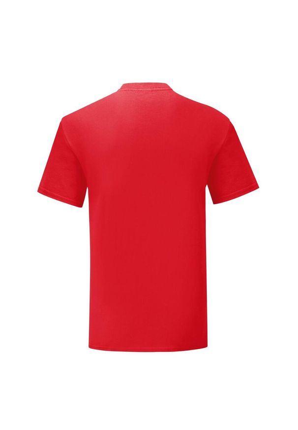 FRUIT OF THE LOOM - Kultowa Koszulka Unisex Dla Dorosłych. Kolor: czerwony