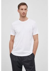 Hugo T-shirt bawełniany (2-pack) kolor biały gładki. Okazja: na co dzień. Kolor: biały. Materiał: bawełna. Wzór: gładki. Styl: casual