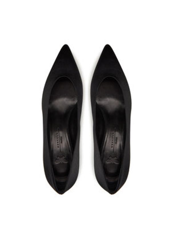 Weekend Max Mara Półbuty Renzasatin 2515521055600 Czarny. Kolor: czarny. Materiał: materiał