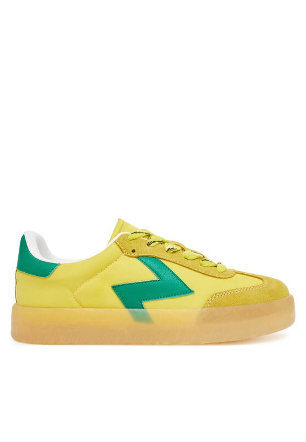 Aldo Sneakersy Retrostep 14002056 Żółty. Kolor: żółty. Materiał: skóra, zamsz