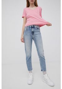 Tommy Jeans jeansy damskie high waist. Stan: podwyższony. Kolor: niebieski #4