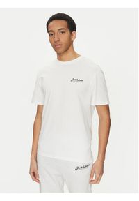 Jack & Jones - Jack&Jones Komplet t-shirt i szorty sportowe Beau 12277466 Biały Relaxed Fit. Kolor: biały. Materiał: bawełna. Styl: sportowy #4