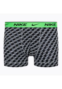 Bokserki męskie Nike Everyday Cotton Stretch Trunk 3 pary. Kolor: zielony, wielokolorowy, szary