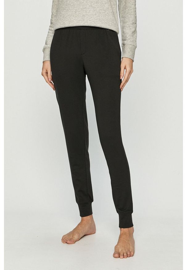 Calvin Klein Underwear - Spodnie. Kolor: czarny. Materiał: bawełna, dzianina, elastan. Wzór: gładki, melanż