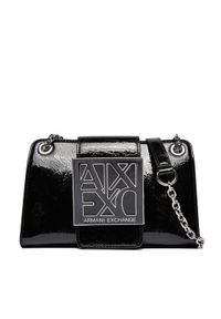 Armani Exchange Torebka 948590 4F766 00020 Czarny. Kolor: czarny. Materiał: skórzane