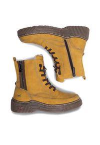 Mustang Trzewiki 1436-604 Żółty. Kolor: żółty. Materiał: skóra #7