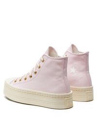 Converse Trampki Chuck Taylor All Star Modern Lift Platform Crafted Stitching A07578C Różowy. Kolor: różowy. Materiał: materiał. Obcas: na platformie #5