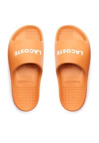 Lacoste Klapki Branded Serve Slide 2.0 747CMA0015 Pomarańczowy. Kolor: pomarańczowy