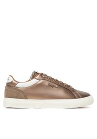 Pepe Jeans Sneakersy Kenton Glam W PLS300005 Złoty. Kolor: złoty. Materiał: skóra